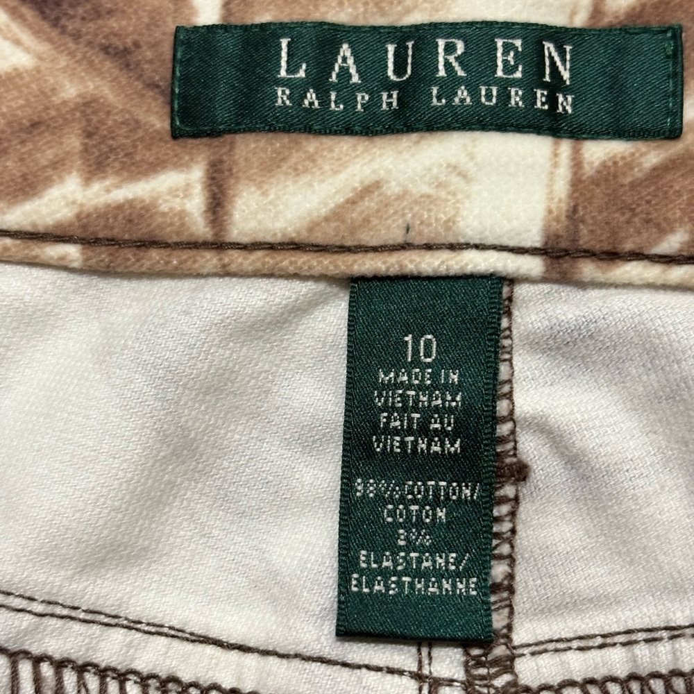 Ralph Lauren Slimming Fit Straight Stretch Jungle Print Corduroy Pants NWOT - Picture 3 of 17